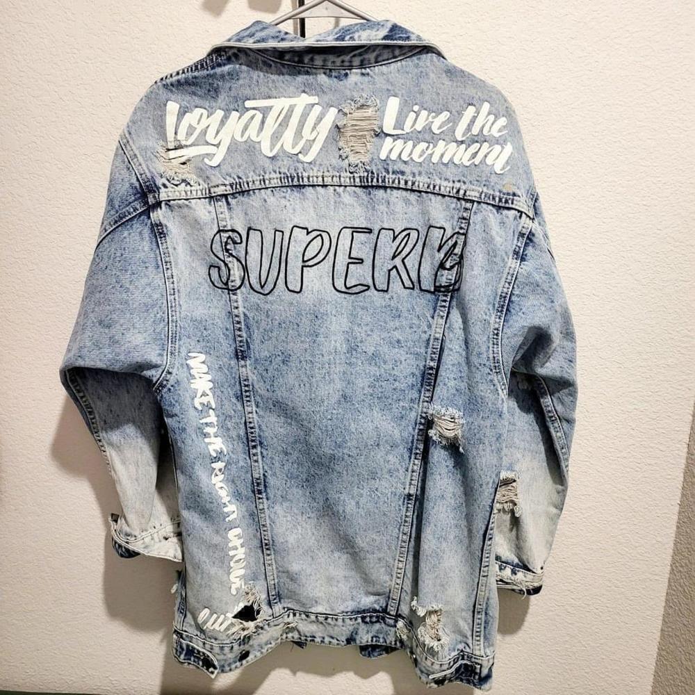 Fashion Nova Denim Jacket - Acid Wash